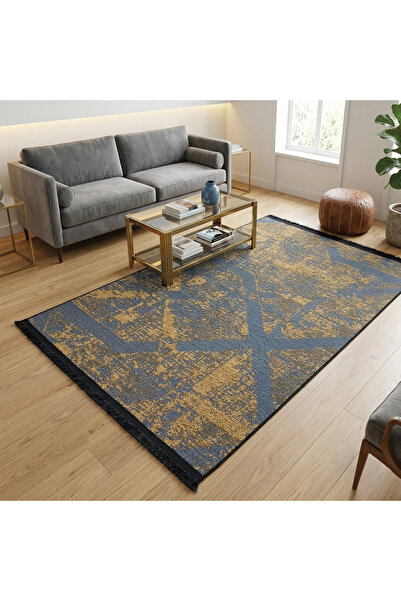 HALISHOP EFES 04 Kaymaz Dokuma Taban Salon Mutfak Oturma Odası Koridor Halısı