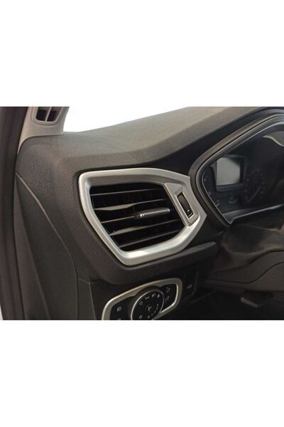 Empressco Ford Focus Compatible 2019+ Grille Trim Silver 2 Pieces (Abs)