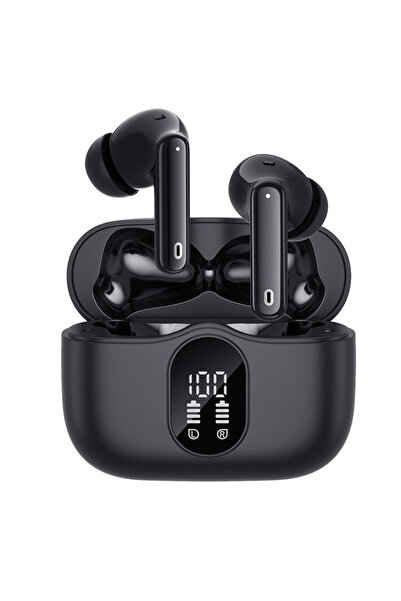 Techsuit Casti TWS in-ear, Techsuit, Bluetooth 5.4, ANC, Black