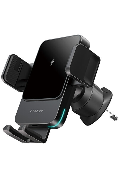 OEM Suport auto pentru telefon, Proove, Wireless Charging, Air Vent, Gray