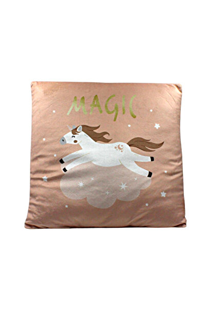 Gift Design Unicorn cushion, pink color, 40x40 cm