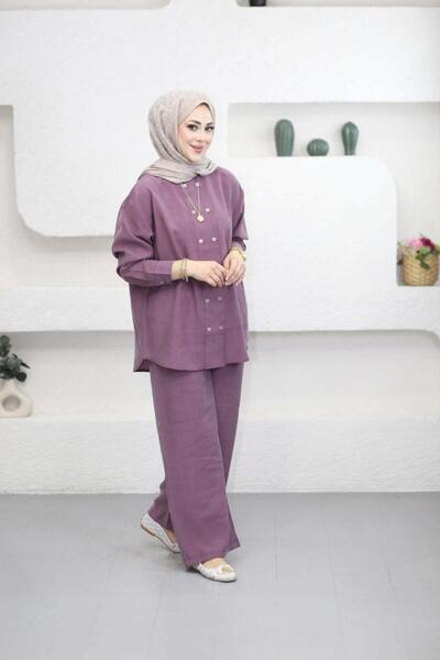 Suede Style 6294 - Κομψό, άνετο, μαλακό ύφασμα Modal, χαλαρό γυναικείο σετ