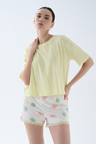 Hays Kadın Pamuklu Kısa Kollu Pijama Üstü