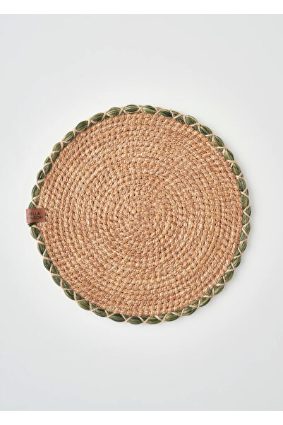 Bella Maison Santana Pamuklu Örgü Amerikan Servis Yeşil (36 cm)