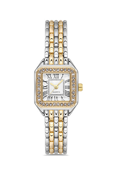 Ticarto Women's Square Stone Minimal Wristwatch Tctsr008009S0516