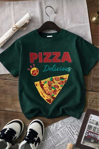 DM DOLCE MORE Pizza Printed Unisex Children's T-Shirt 7Gh1