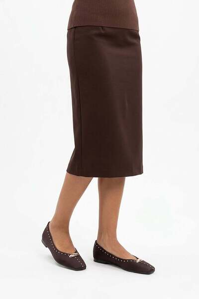 Ayakkabı Fuarı Elit BTCMR01 Γυναικεία Μπαλαρίνα Καφέ