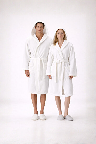 İrya Σετ μπουρνούζι Miro 100% βαμβακερό λευκό