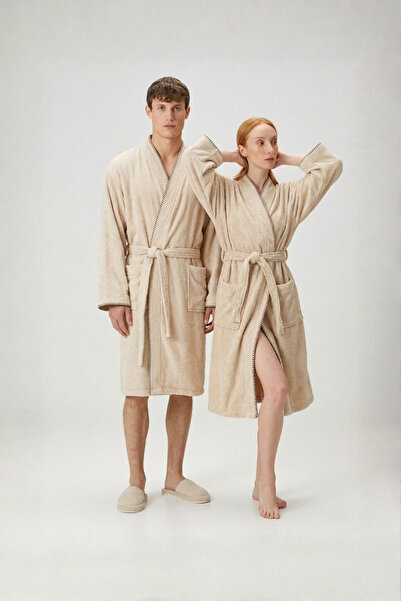 İrya Set halat de baie Shadow 100% bumbac, bej