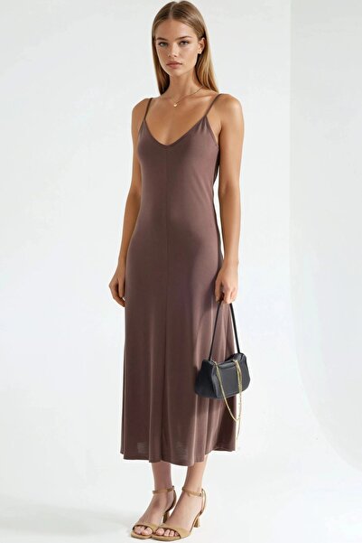 Hiccup BUSEM Φόρεμα Μίντι με V-λαιμόκοψη από Modal