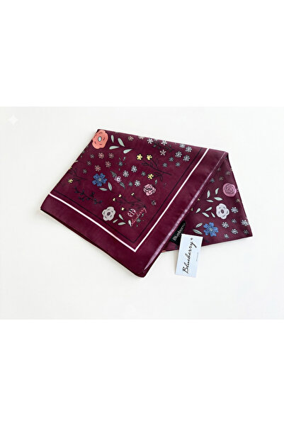 b blueberry italia وشاح قطني بنمط الأزهار
