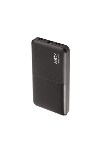 Setty Εξωτερική μπαταρία, Setty, 10000mAh, 10W, Μαύρο