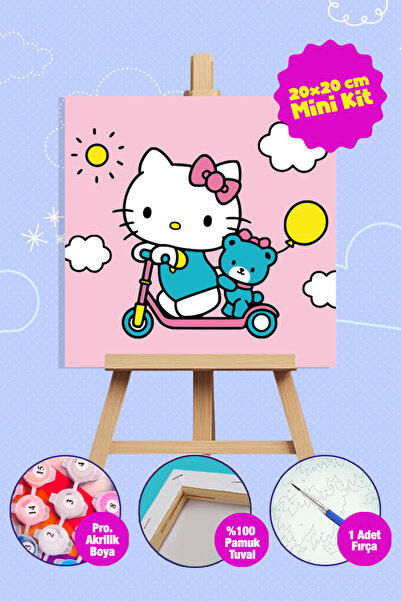 Picasso World Hobby Art Sayılarla Boyama Numaralı Tuval Seti Fırça Boya Dahil...