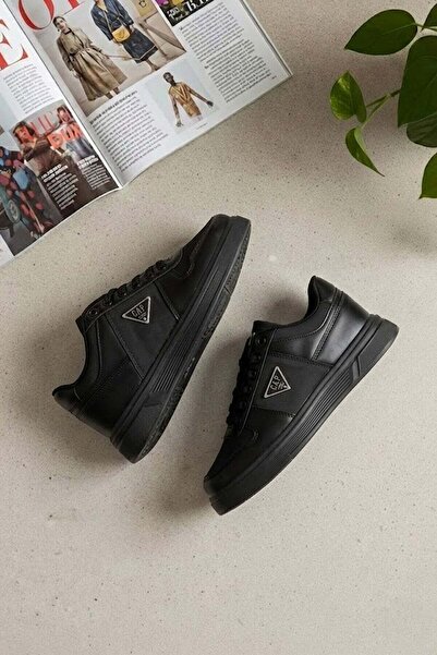 Cap1 Ανδρικό κλασικό sneaker Cap 2112 σε μαύρο χρώμα