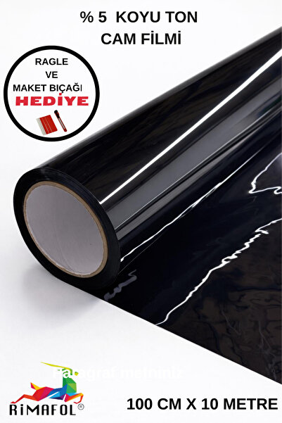 RİMAFOL 5% Μαύρη Μεμβράνη Σκούρου Τόνου για Σπίτι-Γραφείο-Μπαλκόνι - Μεμβράνη...