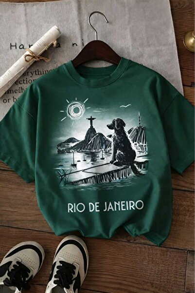 E-ROMA Rio De Janeiro Printed Unisex Children's T-Shirt 7Gh1