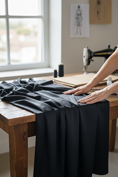 Akbaşlar Lycra Thin Satin Fabric |   1 Meter |   Width: 150cm