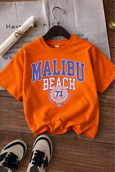 DM DOLCE MORE Παιδικό μπλουζάκι Unisex με στάμπα Μαλιμπού Μπιτς 6GH3