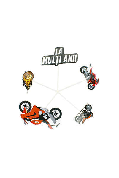 Gift Design Topper pentru tort, autocolant model tort, motor