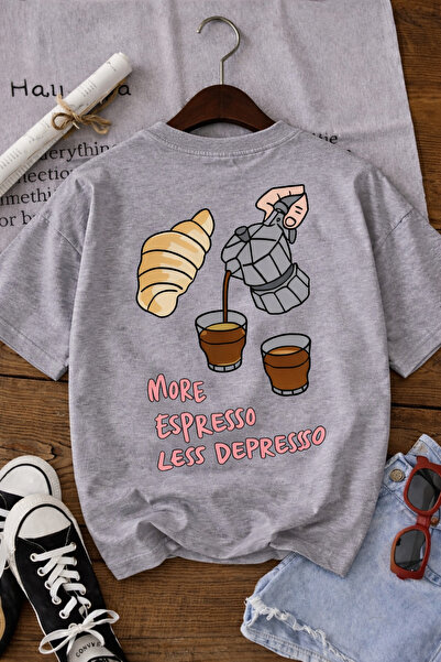 DM DOLCE MORE Παιδικό μπλουζάκι unisex με στάμπα εσπρέσο κρουβασάν 6GH5