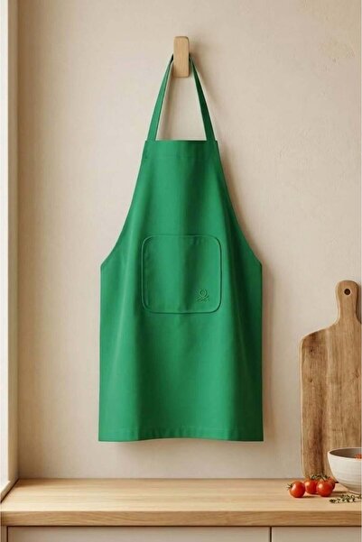 United Colors of Benetton Be-28474-Gr 100% Pamuk 75*85 Cm Düz Mutfak Önlüğü Y...