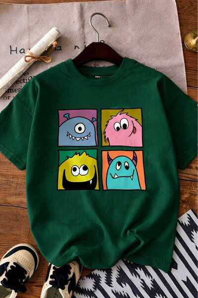 BENROMA ΧΑΡΙΤΩΜΕΝΟ ΠΑΙΔΙΚΟ ΜΠΛΟΥΖΑΚΙ ΟΥΝΙΣΕΞ ΜΕ ΣΤΑΜΠΑ ΤΟΥ ΤΕΡΑΤΟΥ 6GH4