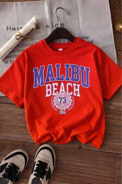 DM DOLCE MORE Παιδικό μπλουζάκι Unisex με στάμπα Μαλιμπού Μπιτς 6GH3