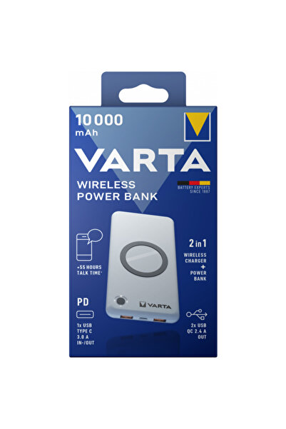 Varta Εξωτερική μπαταρία, Varta, 10000mAh, 18W, Λευκό