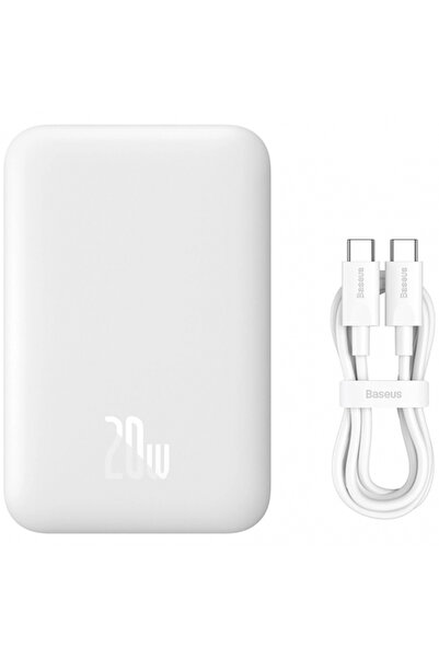 Baseus Εξωτερική μπαταρία, Baseus, 6000mAh, 20W, Λευκό
