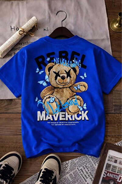 DM DOLCE MORE Παιδικό μπλουζάκι Unisex με στάμπα REBEL 7GH1