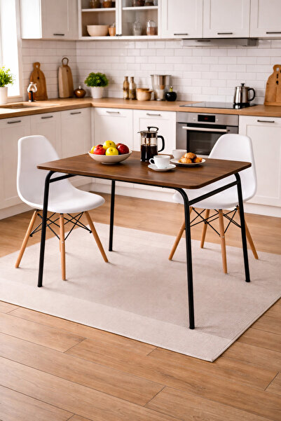 Arpelia Mutfak Masası 120x70x75 CM (Siyah - Richmond)