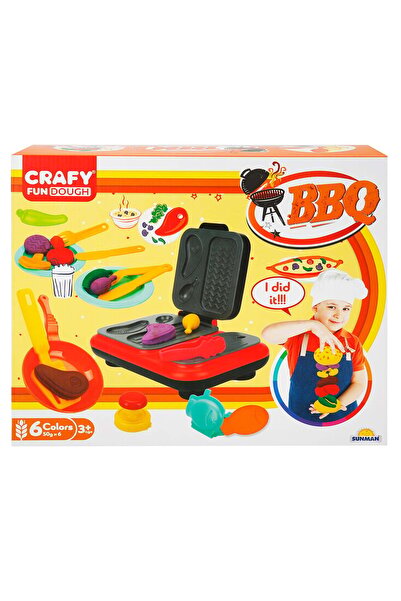 CRAFY Set de modelare din plastilina, pentru gratar BBQ, Crafy, 22 piese
