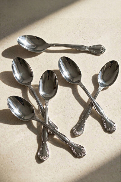 Perotti Royal 6-Piece Stainless Steel Dessert Spoon Set