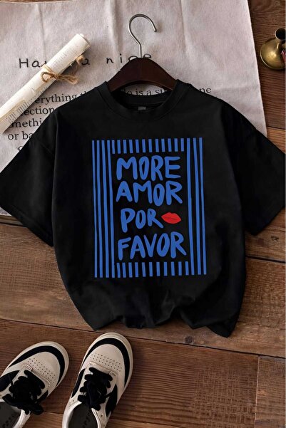 BENROMA ΠΕΡΙΣΣΟΤΕΡΟ ΑΓΑΠΗ ΠΑΡΑΚΑΛΩ ΕΚΤΥΠΩΤΟ ΠΑΙΔΙΚΟ ΜΠΛΟΥΖΑΚΙ UNISEX 7GH1