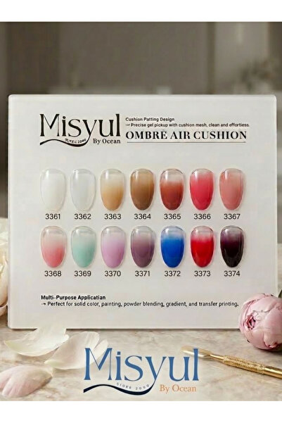 Güzellik Deposu 14 Renk Fileli Nail Art Ombre Boyası Seti Protez Tırnak Ombre...