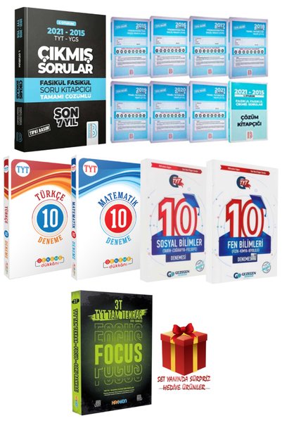 Gezegen Yayıncılık TYT YGS Çıkmış Sorular + TYT Türkçe- Matematik - Sosyal - ...