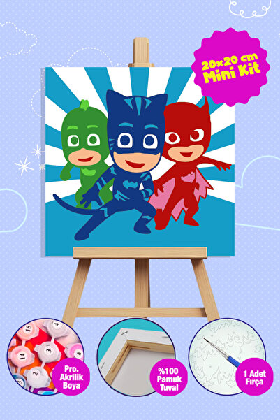 Picasso World Hobby Art Sayılarla Boyama Numaralı Tuval Seti Fırça Boya Dahil...