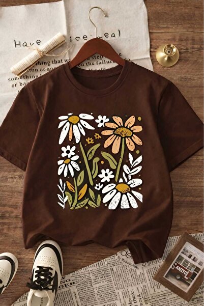 BENROMA Daisy Printed Unisex Kids' T-Shirt 8Gh2