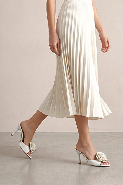 Gökhan Talay Rosalie Εύκαμπτη Μαλακή Αντιολισθητική Σόλα (8 εκ.) Λευκό Δέρμα ...