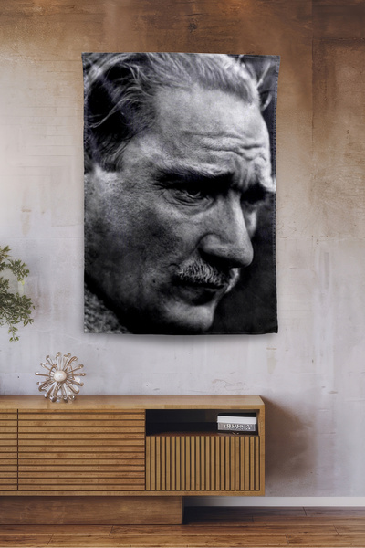 Vagonik Ataturk Themed Wall Covering Tapestry Pattern 434