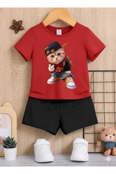 Nice Clothes ΚΑΛΟΚΑΙΡΙΝΟ ΠΑΙΔΙΚΟ ΜΠΛΟΥΖΑΚΙ ΣΟΡΤΣ UNISEX (ΣΧΕΔΙΟ ΓΑΤΑΣ ΜΕ ΚΑΠΕΛΟ)