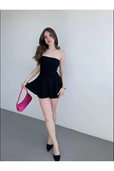 DRESSIFY WOMEN’S FASHION Στράπλες Φόρεμα με Μίνι Φούστα και Σορτς, Κομψό Καλο...
