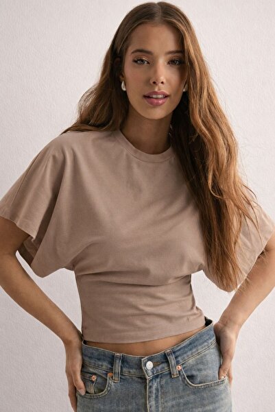 Hira Clothing Βαμβακερή μπλούζα/μπλουζάκι/τοπ με φαρδιά μανίκια που ταιριάζει...