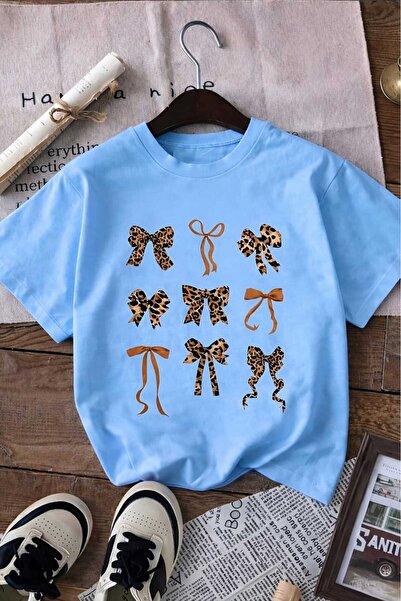 BENROMA Ribbon Printed Unisex Children's T-Shirt 8Gh4
