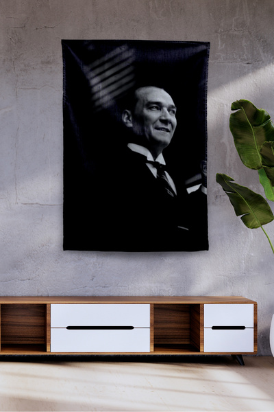 Vagonik Ataturk Themed Wall Covering Tapestry Pattern 440