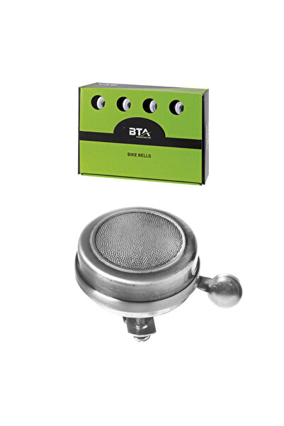 BTA Classic Old Style doorbell, made of steel, diameter 55mm, steel finish