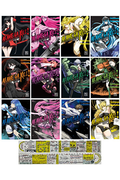 Athica Akame Ga Kill 1-2-3-4-5-6-7-8-9-10-11-12. Ciltler Manga Seti + Özel Ce...
