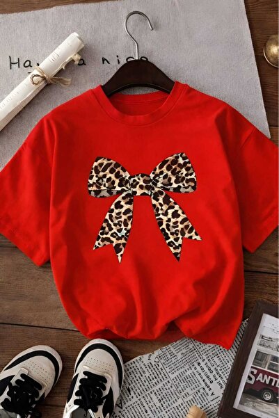 BENROMA Ribbon Printed Unisex Children's T-Shirt 8Gh1