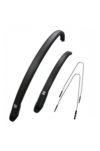 DSX Set 2 aparatori roti biciclete, Simpla UBIQUIT 45 LONG, culoare negru