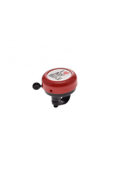 WMX Bicycle bell, red color, I Love My Bike message